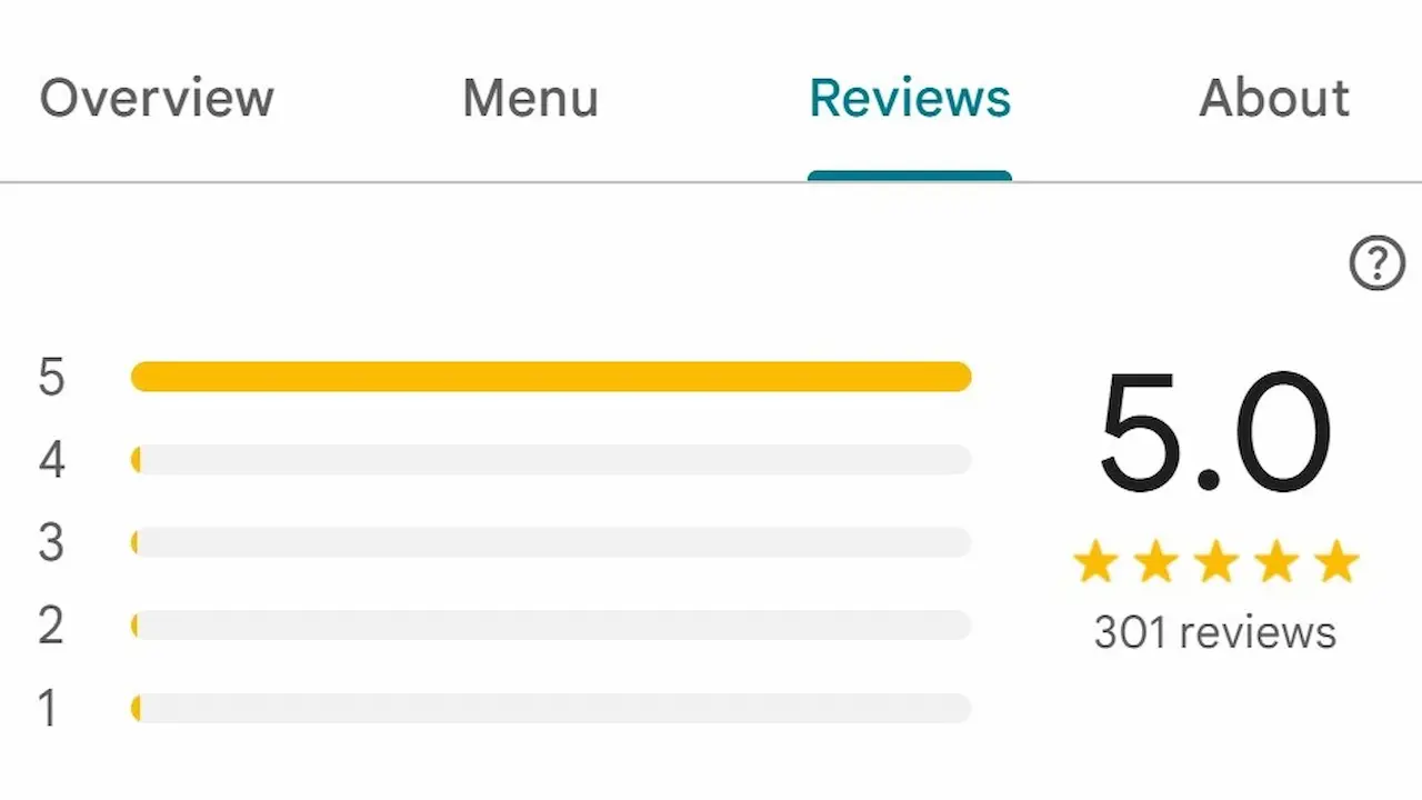 Sashimi DC 300 Google reviews milestone